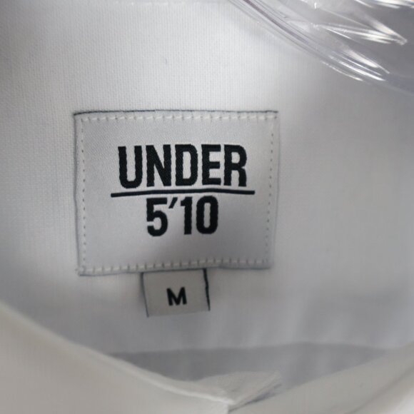 Under 5'10 Shirt Mens Medium White Short Men Classic Oxford Cotton Button Down - Picture 6 of 12